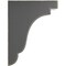 Ekena Millwork 3 1/2"W x 7 1/4"D x 9 1/2"H Bedford Wood Vintage Decor Bracket, Black BKTWD04X07X10BEBL - alternate 3